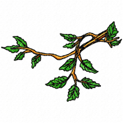 Flowers And Tree Embroidery Design 12